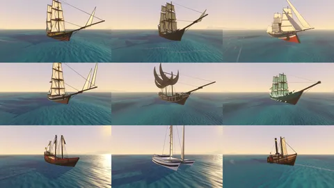 Nine of Ooster's boats at sea