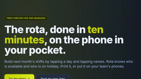 The rota.my landing page